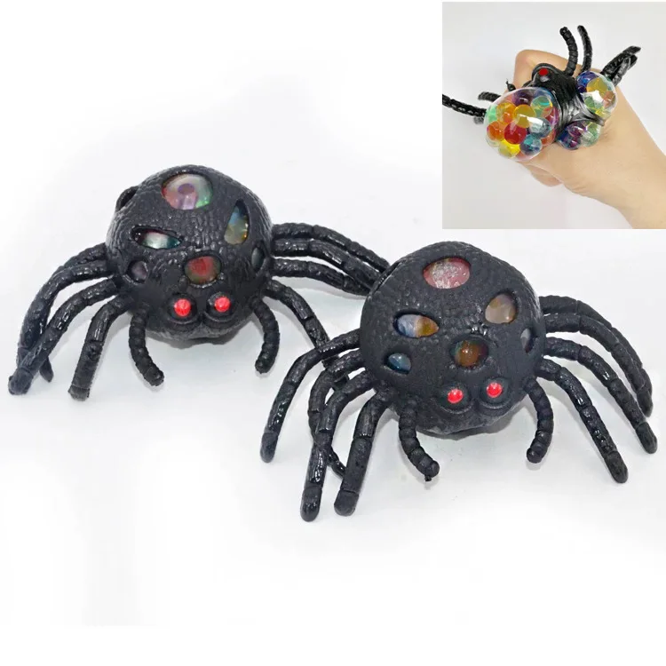 Funny toys Anti stress spider Reliever Grape Ball Autism Mood Squeeze Relief Healthy Toys Fun Geek Gadget for Halloween Jokes