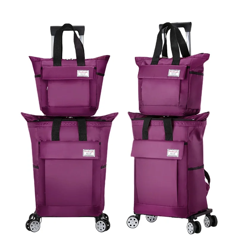 Wholesale Custom Luggage bags Traveling Trolley Wheeled  Bag Tote Storage Outdoor Travel Bags Wheels Suitcase