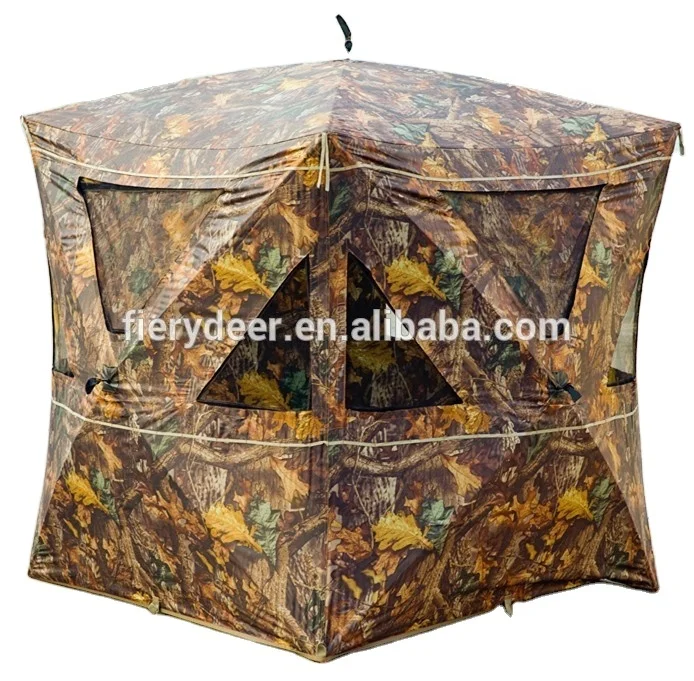 NEW PORTABLE CAMOUFLAGE HUNTING SHELTER AND HUNTING BLINDS for 3 PERSONS HUNTING TENT