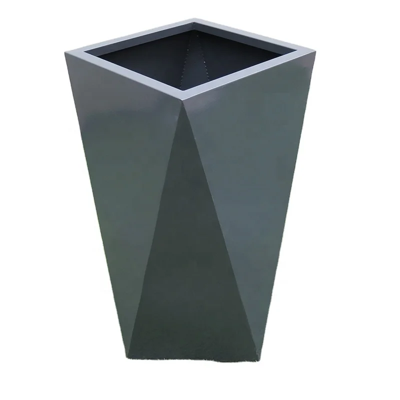 Popular in Europe Metal Flower Pot Outdoor Wholesale Planters Garden Planter for Sale