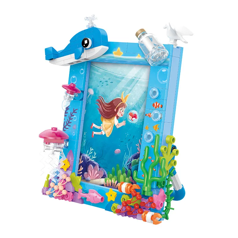 kids building block toys Photo frame series