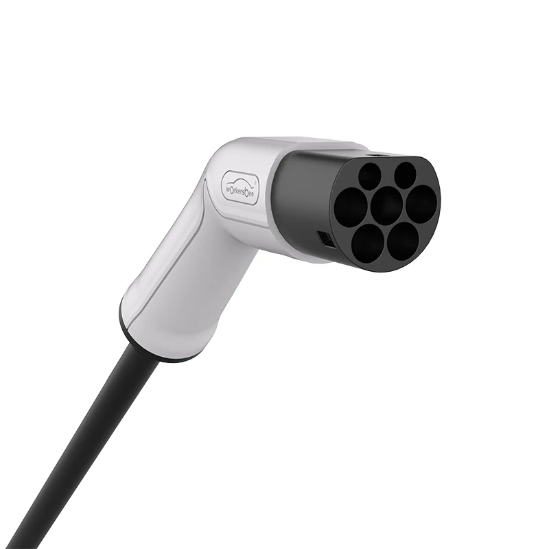 5 м TPE workersbee белого цвета IEC 62196 16A 3 фазы 2 типа мужчина к типу 2 Женский EV разъем зарядный кабель