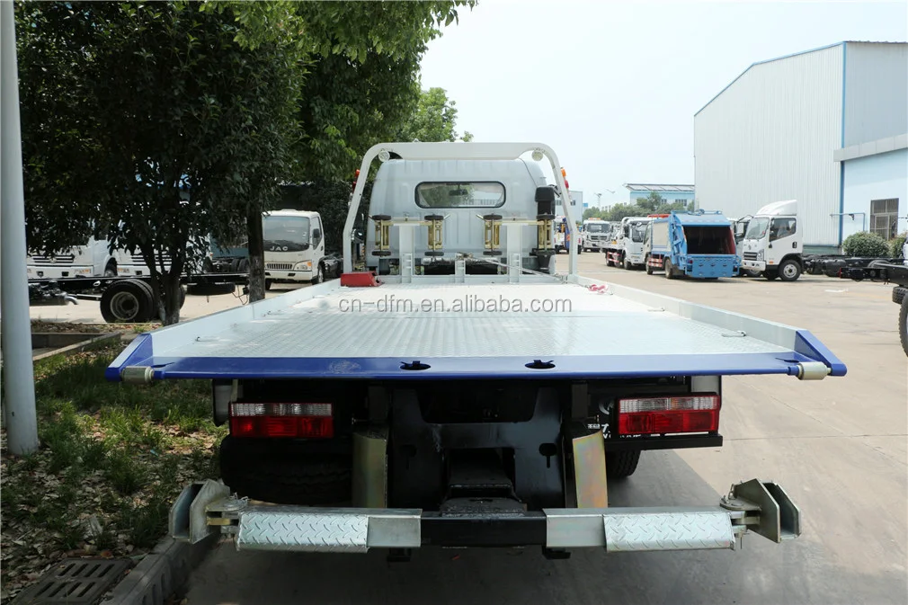 5ton road recovery truck tow truck 4x2 platform towing car carrier wrecker truck