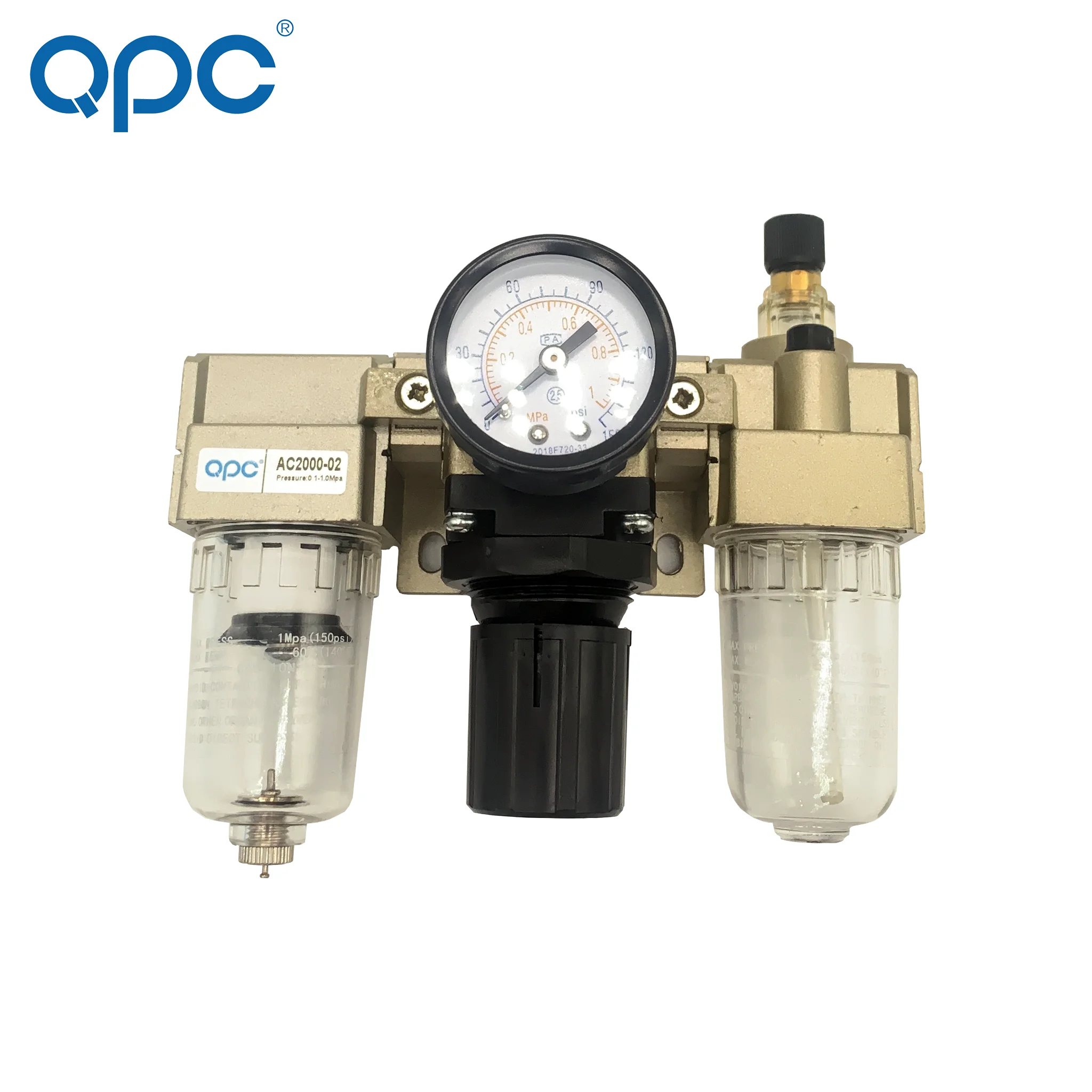 AC SMC frl pneumatic air filter combination unit air source treatment unit pneumatic filter regulator lubricator