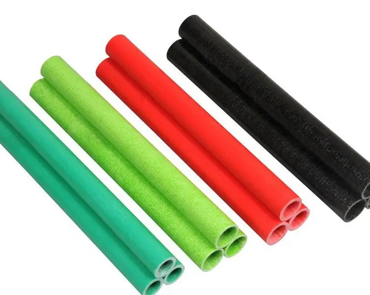 High strength FRP Hollow Round Tube Fiberglass Pultruded Profiles GRP Handrail Composite Tube