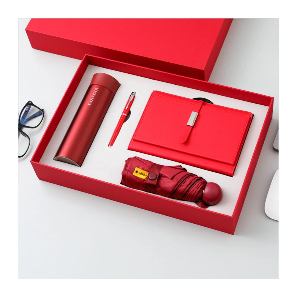 Custom Corporate Advertising Gifts Promotional Items With Logo Business Office Stationery Gift Set Nice Gift For Vip Clients