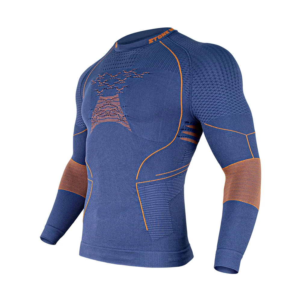 Sports Training T-shirt Mens Gym Wear Compression Thermal sports Underwear Clothing Winter Running Skiing Compression Clothing