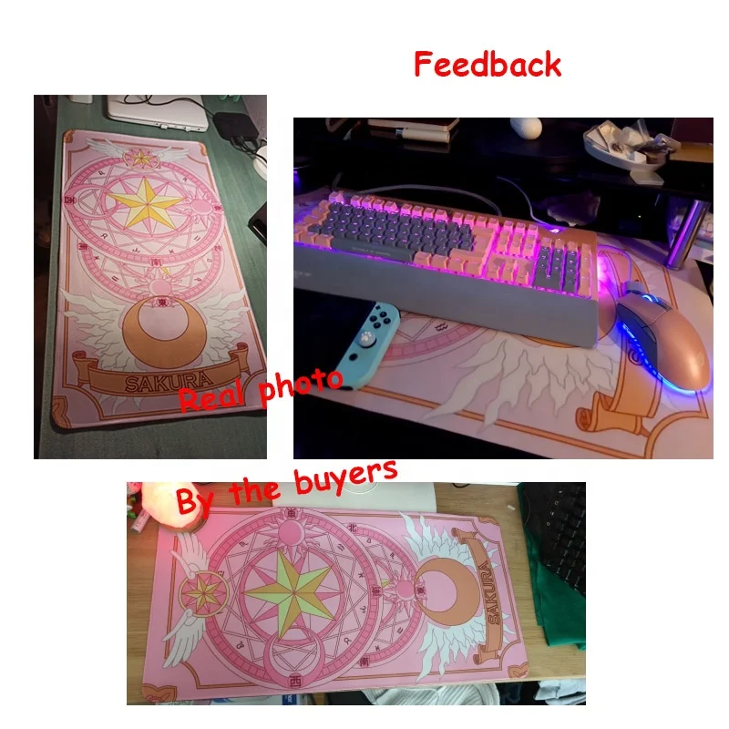 Аниме Cardcaptor Sakura коврик для игровой мыши симпатичный 60x3 0/90x40 см kawaii компьютерной XL ноутбук