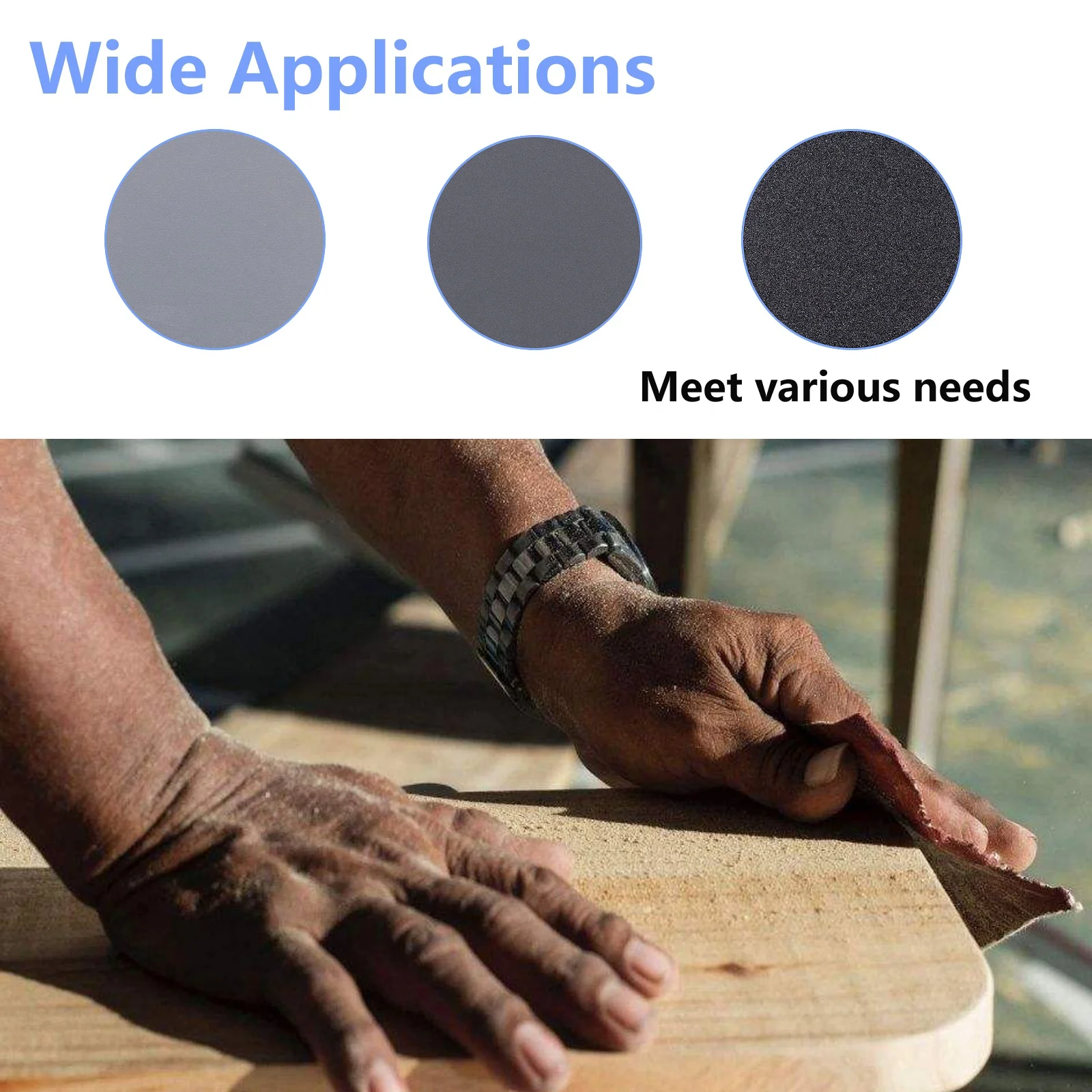 SUGETOOLS wholesale price 70pcs mirka hook and loop car headlight sand paper sheet for wood 120 to 3000 grit