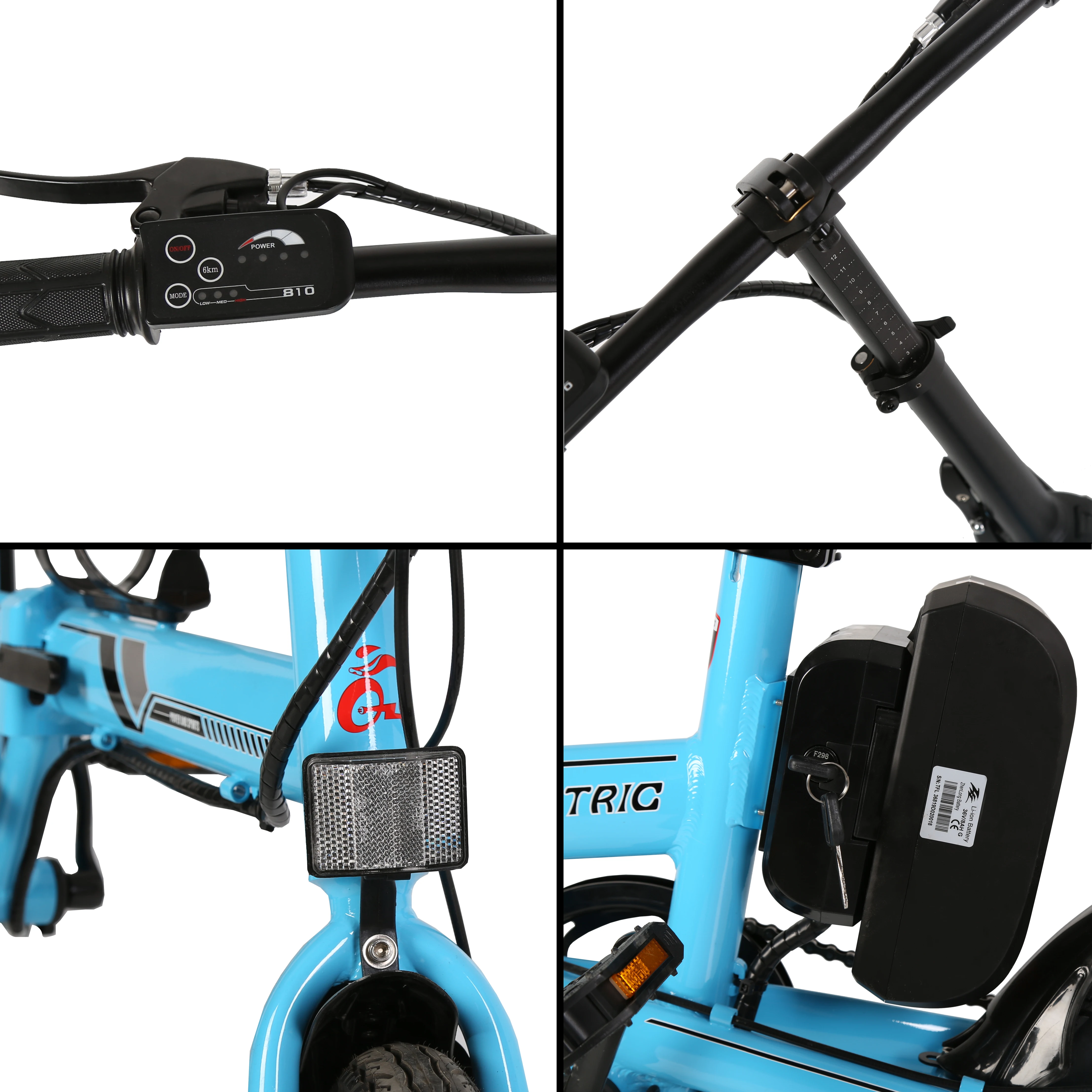 Супер мини электрический велосипед 14 дюймов складной ebike 250 Вт для
