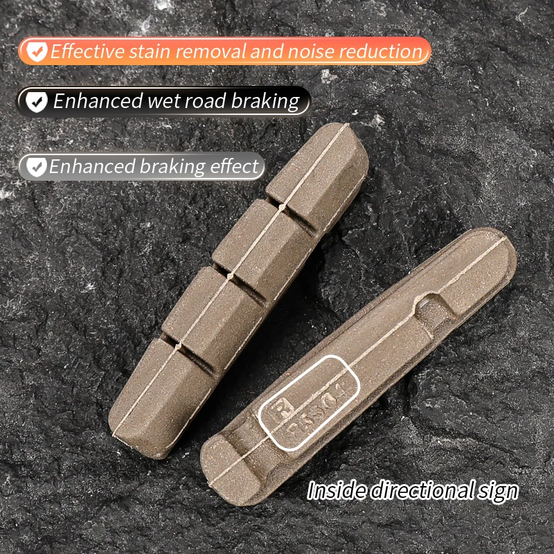 LeBycle Lightweight  High-Performance Racing Matte Finish MTB Road Bike Brake Pads C-Brake Caliper Pad For Aluminum Alloy Ring