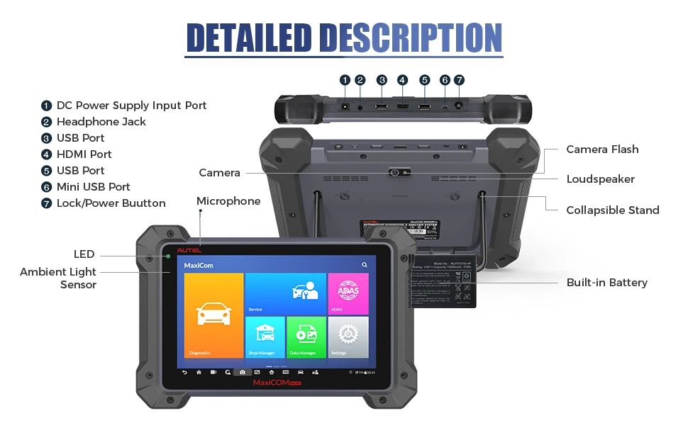 AUTEL MK908P autel maxisys pro price autel maxicheck pro auto diagnostic tool ECU Programming Tool  J2534 ECU Programmer