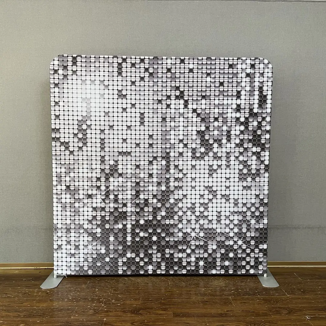 Custom Logo Print Tension Fabric Backdrop Stand Stretch Trade Show Event Photographi Back Drop Tension Fabric Display