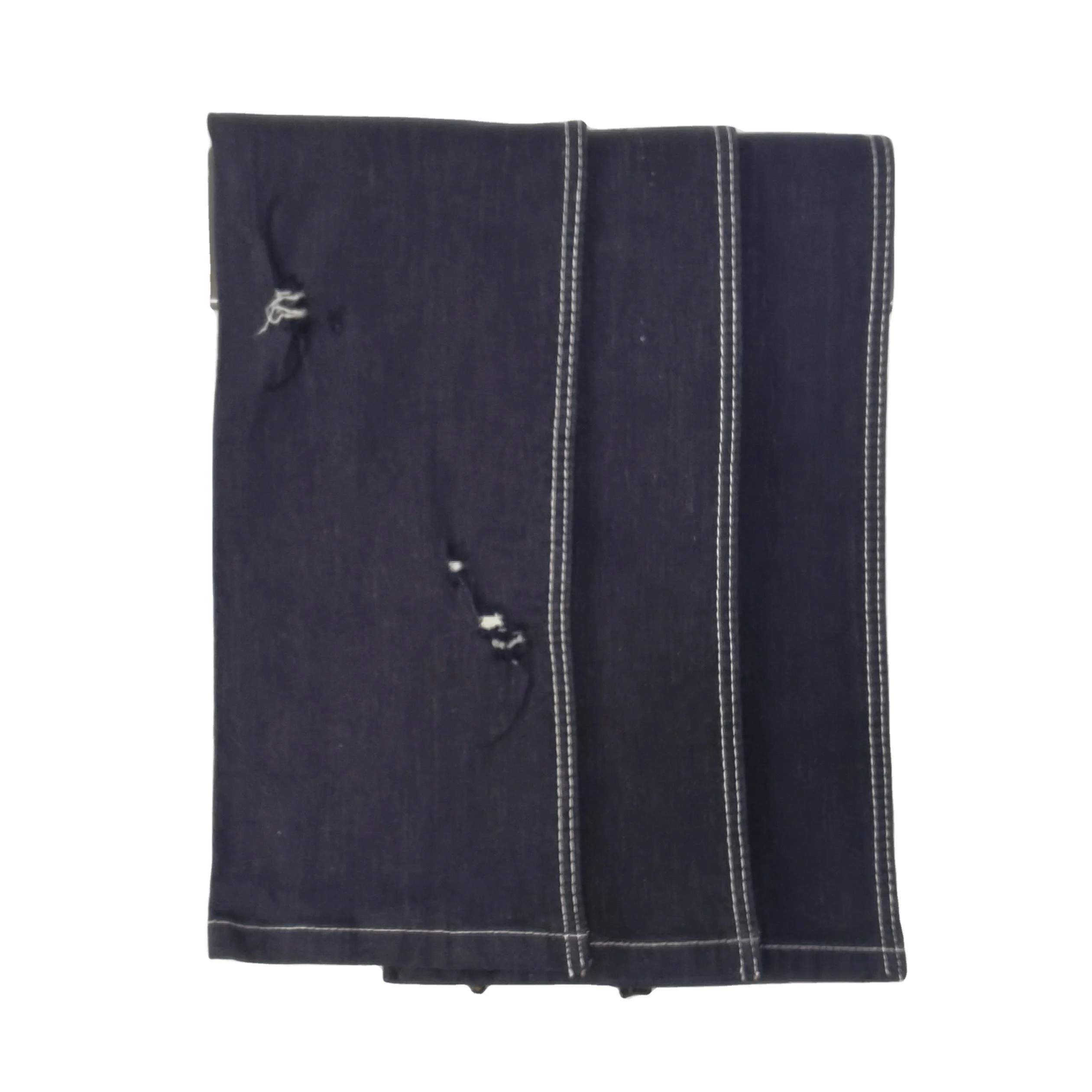 100% Cotton 11.7 Oz High Stretch Active dye Dark Blue not fade Denim Fabric