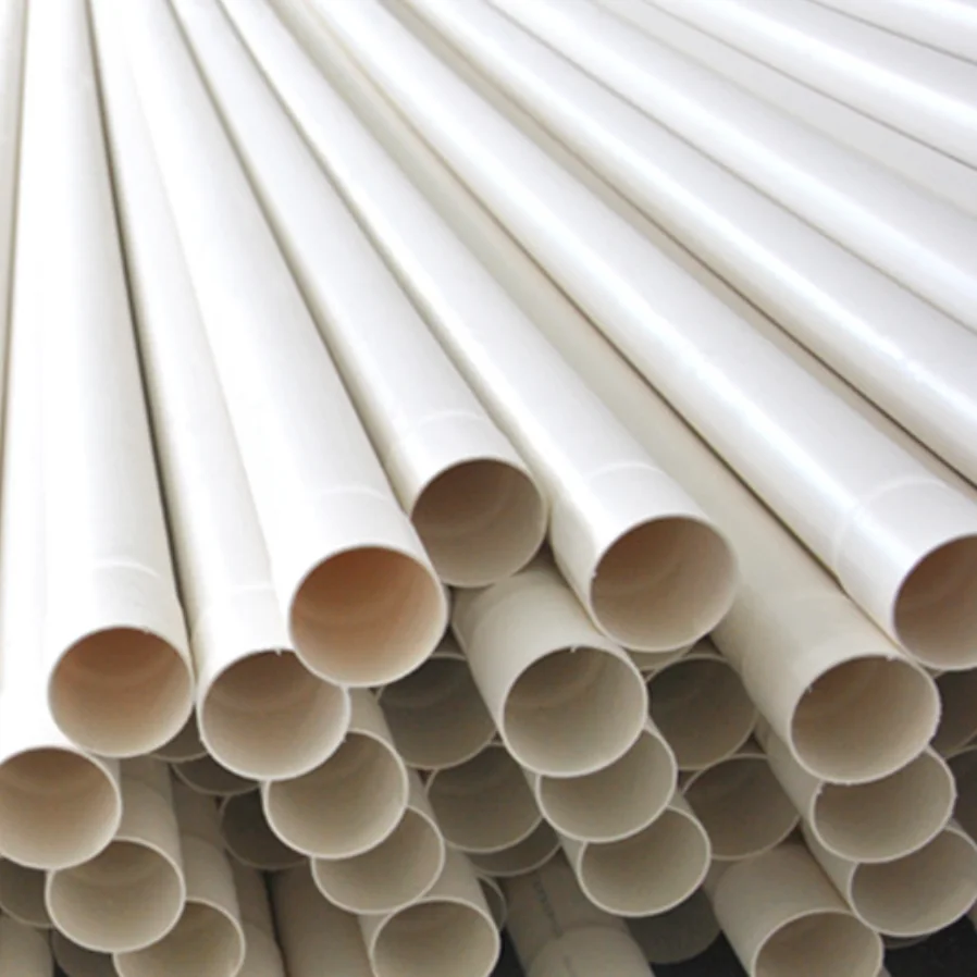 plastic large diameter PVC-U grey water supply pipe, irrigation pipe, water supply pipe