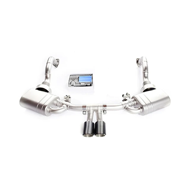 Full Set Carbon Fiber Exhaust Tips Air Valvetronic Muffler Exhaust 997 For Porsche 996 Exhaust