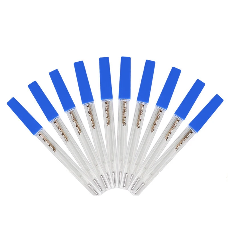 Glass Rectal Termometro Clinico De Mercurio 0.1C degree accuracy Para Oral Armpit Thermometer