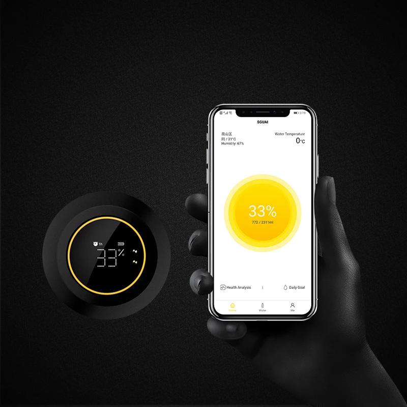  IoT Нержавеющая сталь Смарт бутылки для воды с мобильным телефоном приложение Tuya записи сколько унций или миллиметры вам