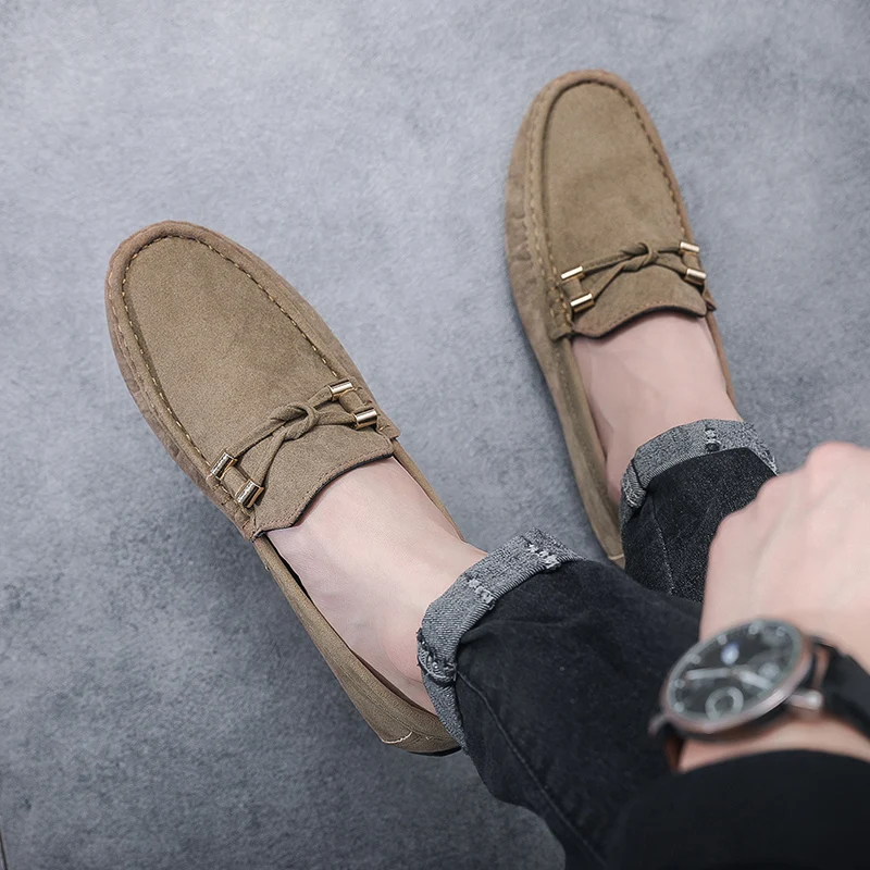 A01 Ready High Quality Man Loafers Comfort Suede Driver Shoe Men Oxford Dress Shoes New Design Casual Shoes