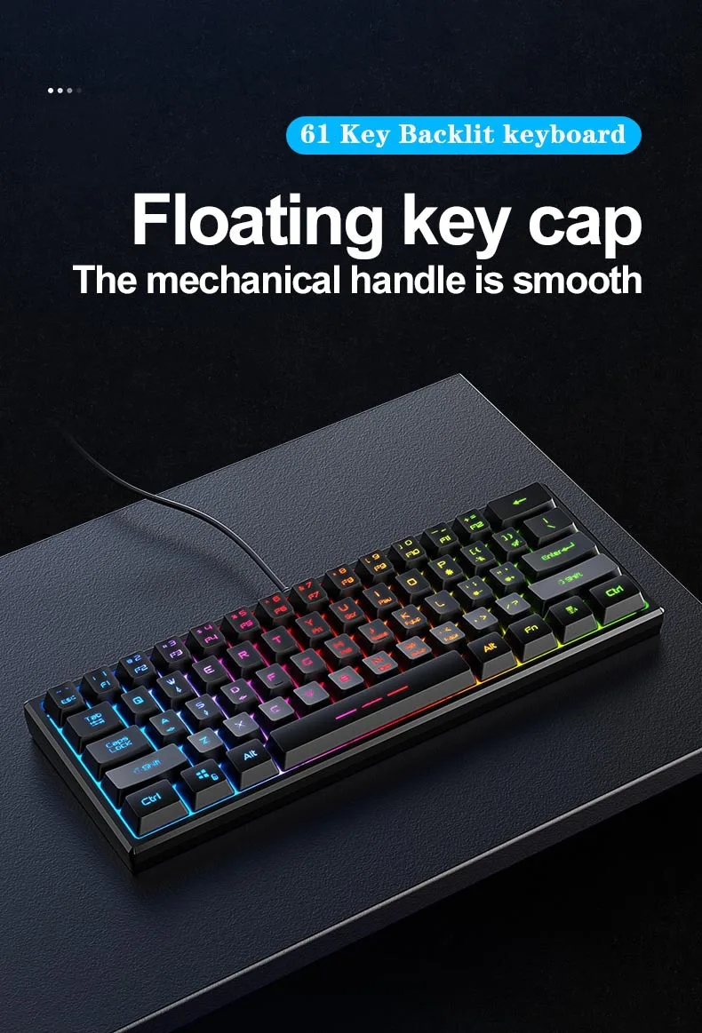 Игровая мини-клавиатура teclados игровая механическая клавиатура