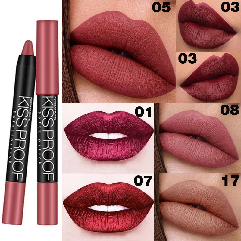 DNM 19 colors rotatable lipstick pen soft matte lipstick  waterproof private label high quality wholesale