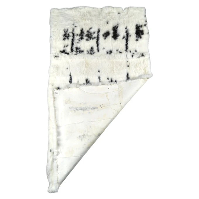 Factory A grade good quality soft fur Genuine chinese white rabbit fur throw rabbit fur plate