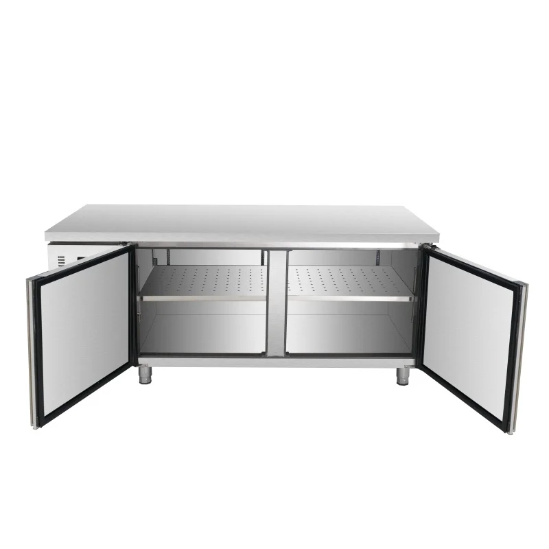 8- 1.2/1.5/1.8M Work Bench Top Refrigerator under counter freezer Stainless Steel Worktable stainless steel fridge