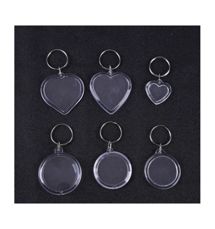 Акриловый брелок с фоторамкой в форме сердца яблока прозрачный картинкой акриловый пустой фотографией