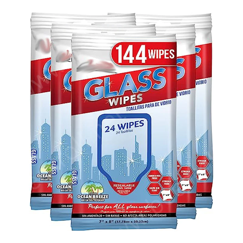 OEM&ODM Factory Direct Car Cleaning for Glass Wipes for Car Windows for Windshield for Glasses or Mirrors, Kitchen