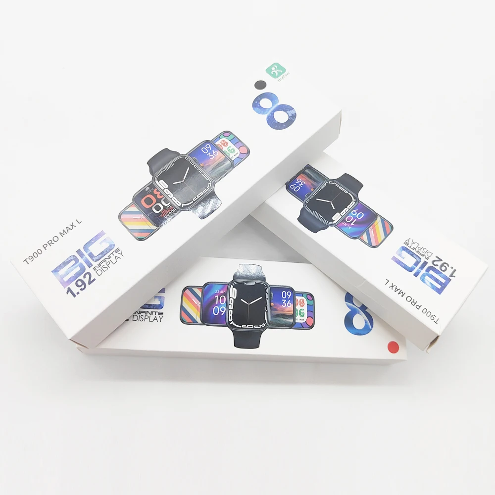 Новое поступление 2022 Смарт-часы серии 8 T900 Pro Max L с полным сенсорным экраном 1 92 дюйма фитнес-трекер