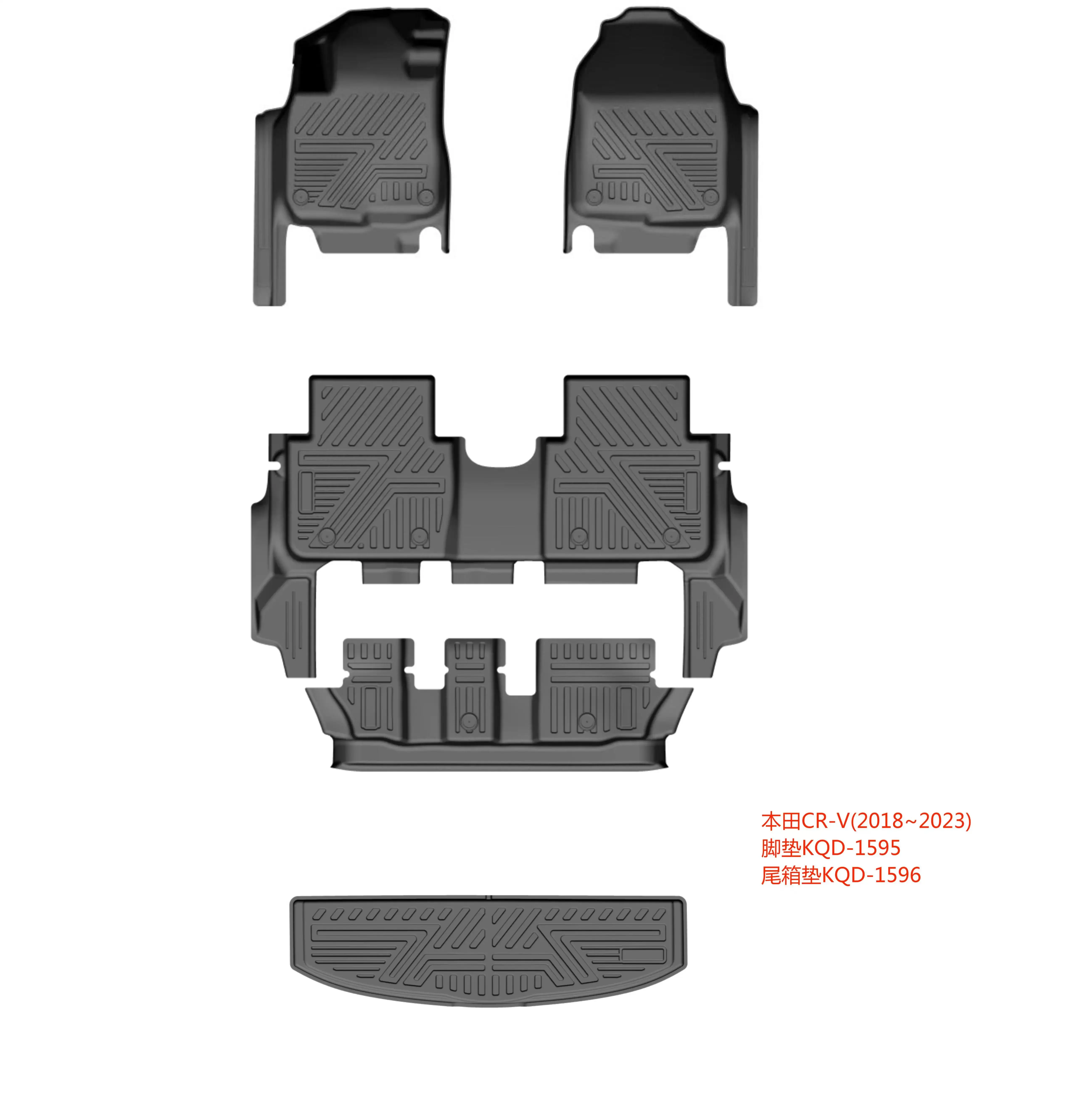 KQD Brand HOT SELLING DESIGN MAT CAR MAT TRUNK MAT CAR FLOOR MAT used for HONDA CR-V 2021