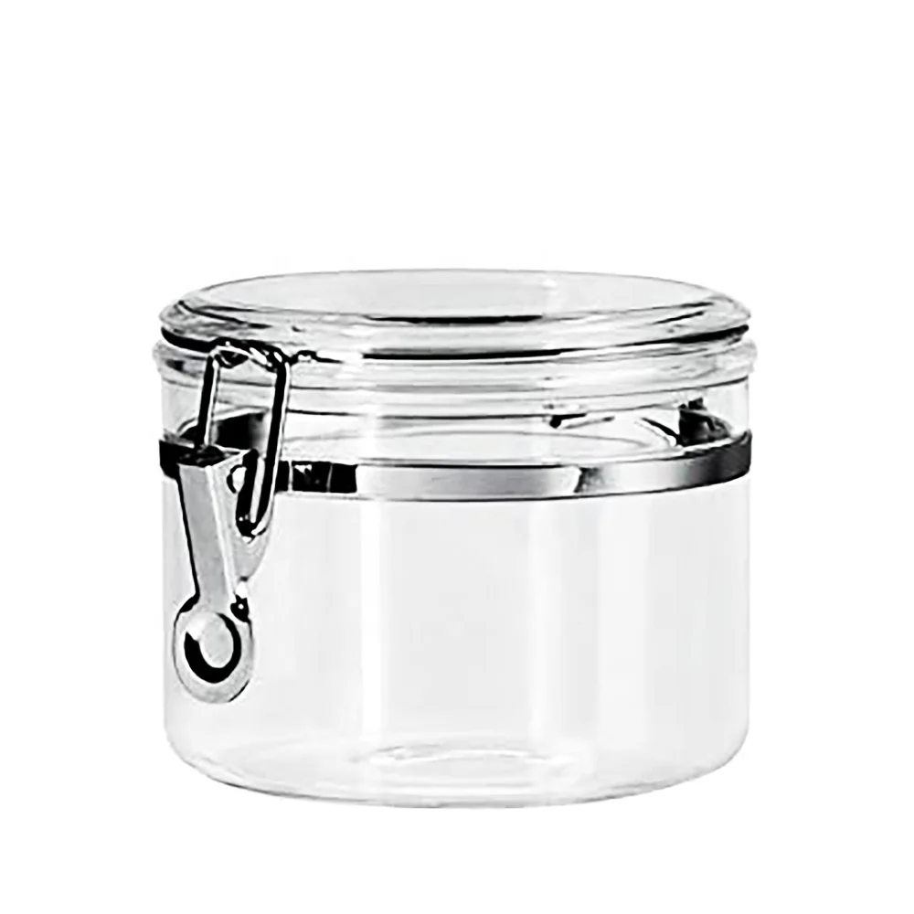 
Taiwan BPA free Plastic Acrylic Round Air tighted Canister 