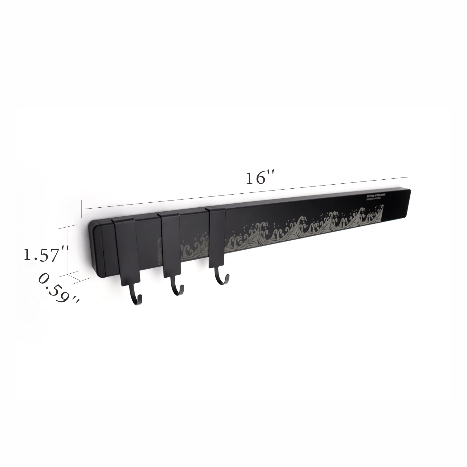 Black Wall Mounted Magnet Netherlands Kitchen Knives Holder Strip Stainless Steel Magnetic Knife Rack