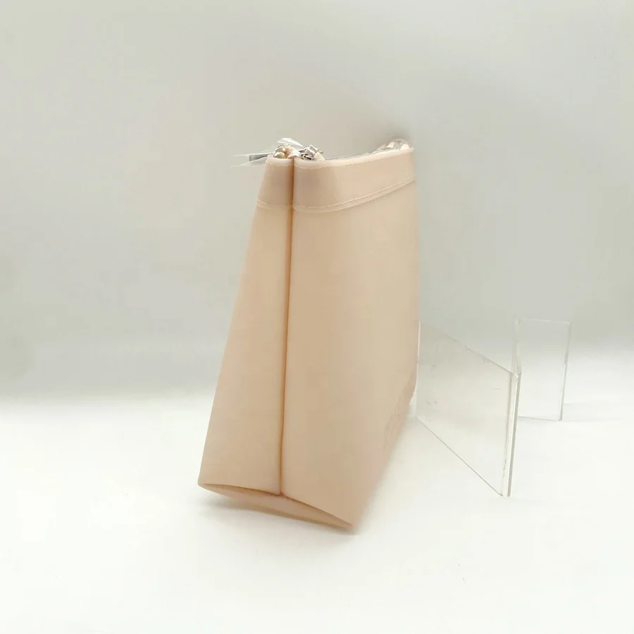 Women TPU Frosted Custom Cosmetic Bag Promotional Giveaway Gift Pouch Plastic Waterproof Vinyl Travel Makeup Bag