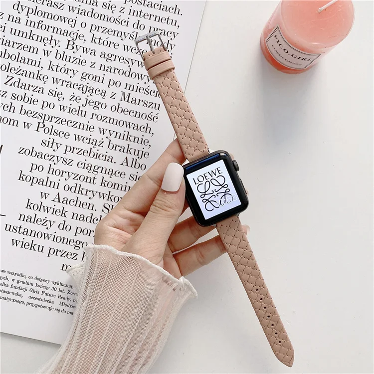 Wholesale Luxury Designer Single Tour Leather Replacement Wrist Band Watch Correa For Apple Series 38MM 40MM 42MM 44MM