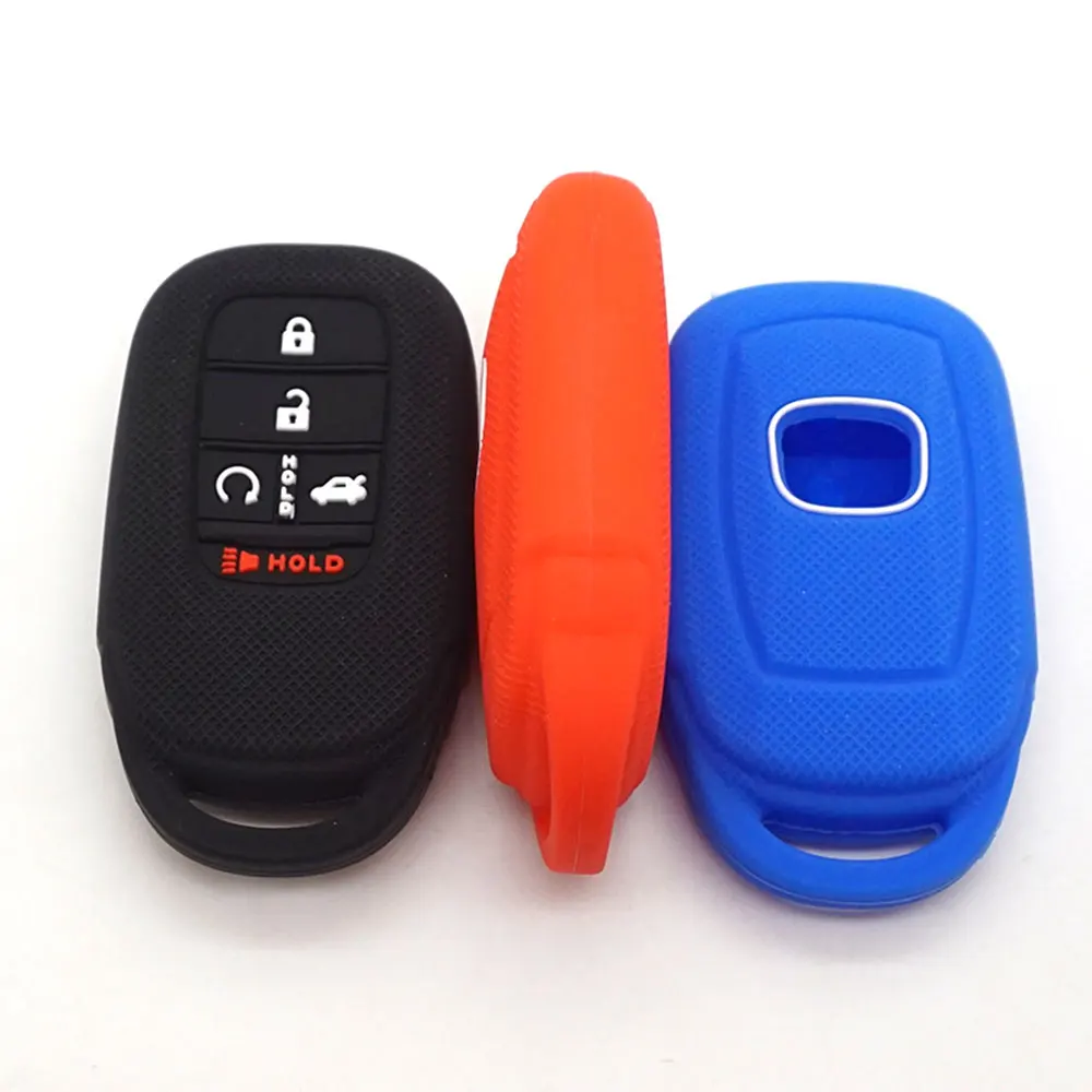 For Honda 2021 2022 Accord Civic Pilot Freed CRV 5 Button Auto Accessories Remote Key Case Fob Protection Cover Silicone Skin