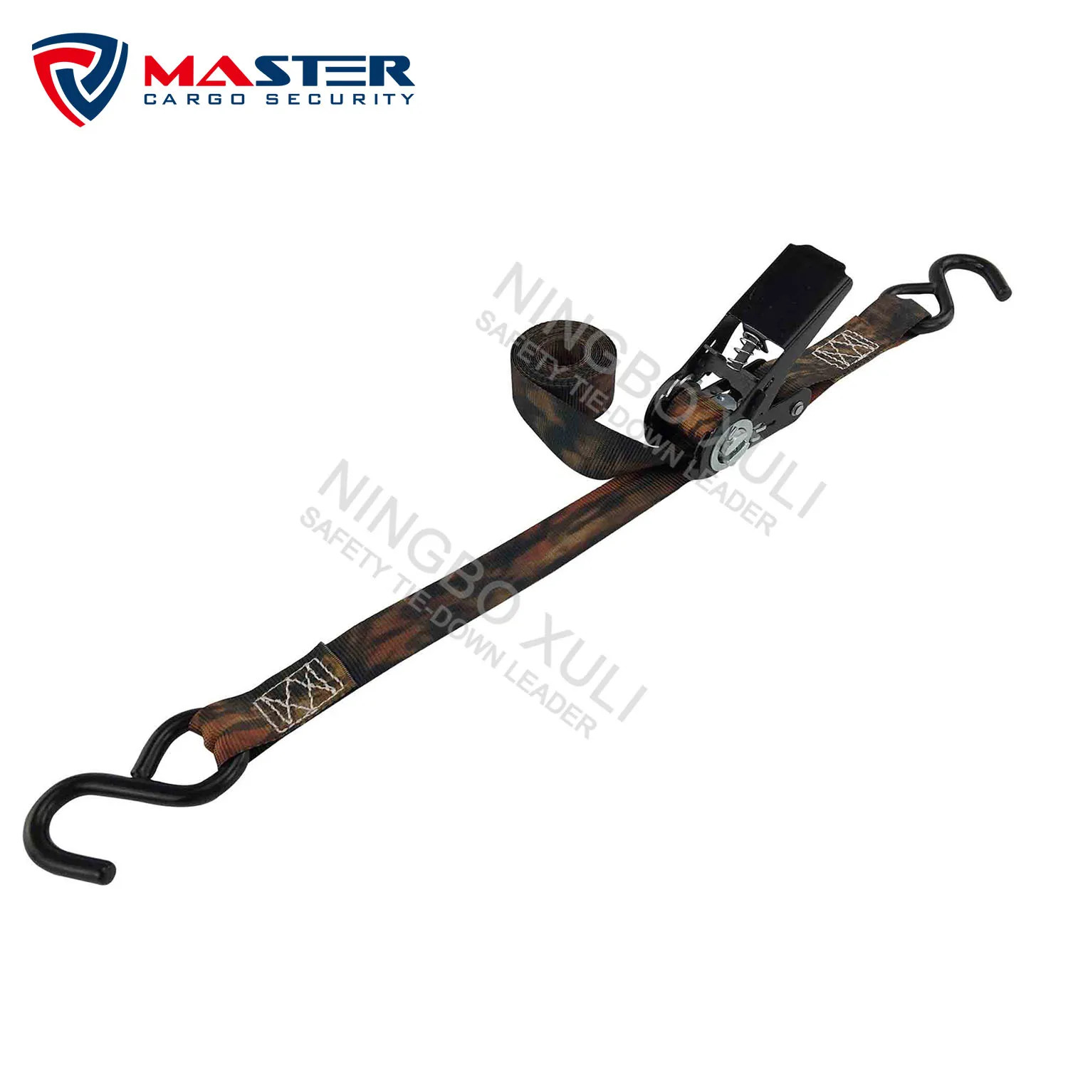 
mini 1 inch 300lbs wll 900lbs BS ratchet buckle tie down straps safety 4 pack 