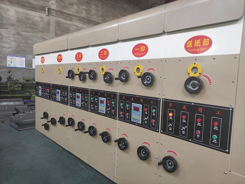 High Speed Four Color Corrugated Carton Box Making Machine Carton Box Printing Slotting Die-cutting Machine