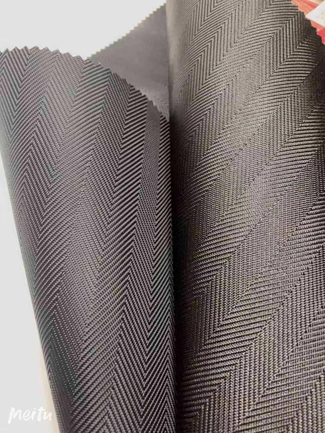 Precisely 900D FDY Herringbone Oblique Jacquard Oxford Solid Dyed PU Coating Polyester Fabric for Luggage/Bag/Tent/Tarpaulin