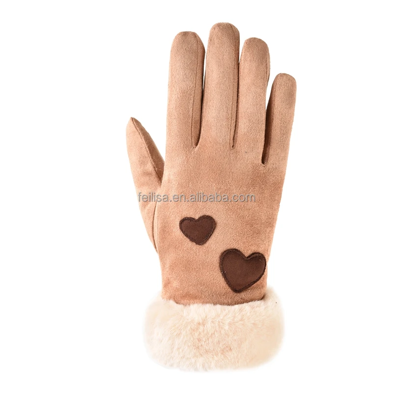 Fashion gloves for women wholesale All-fingered warm female gloves