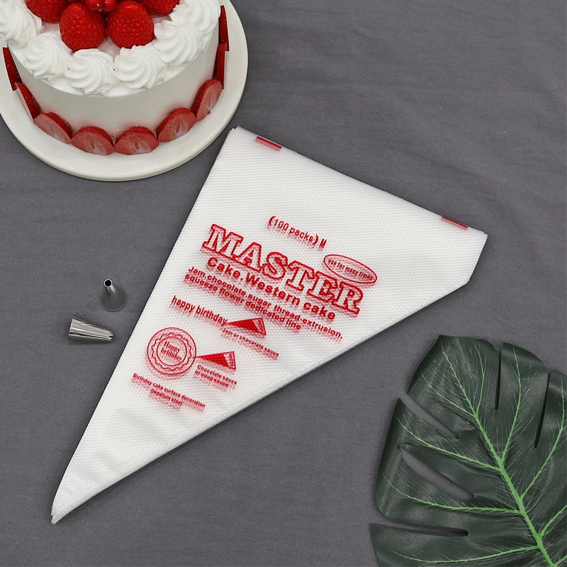 Food grade material Durable plastic bag cake tool supplier  disposable piping Pastry Bag