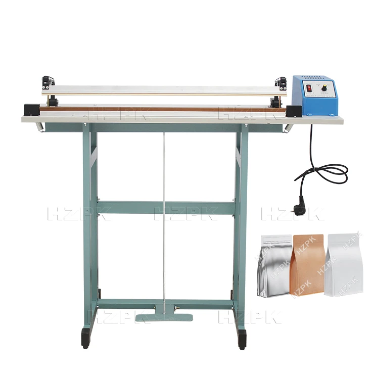 HZPK Pedal Control Semi Automatic Cutter Sealer Machine for Bags 0.2-2.5s Plastic,paper 300mm