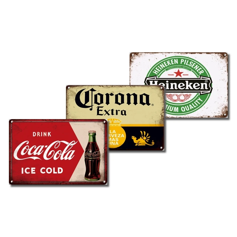 Custom Decor Wall Bar Crafts Old Printing tin sign vintage wall hanging advertising metal signs Souvenir Bar Club