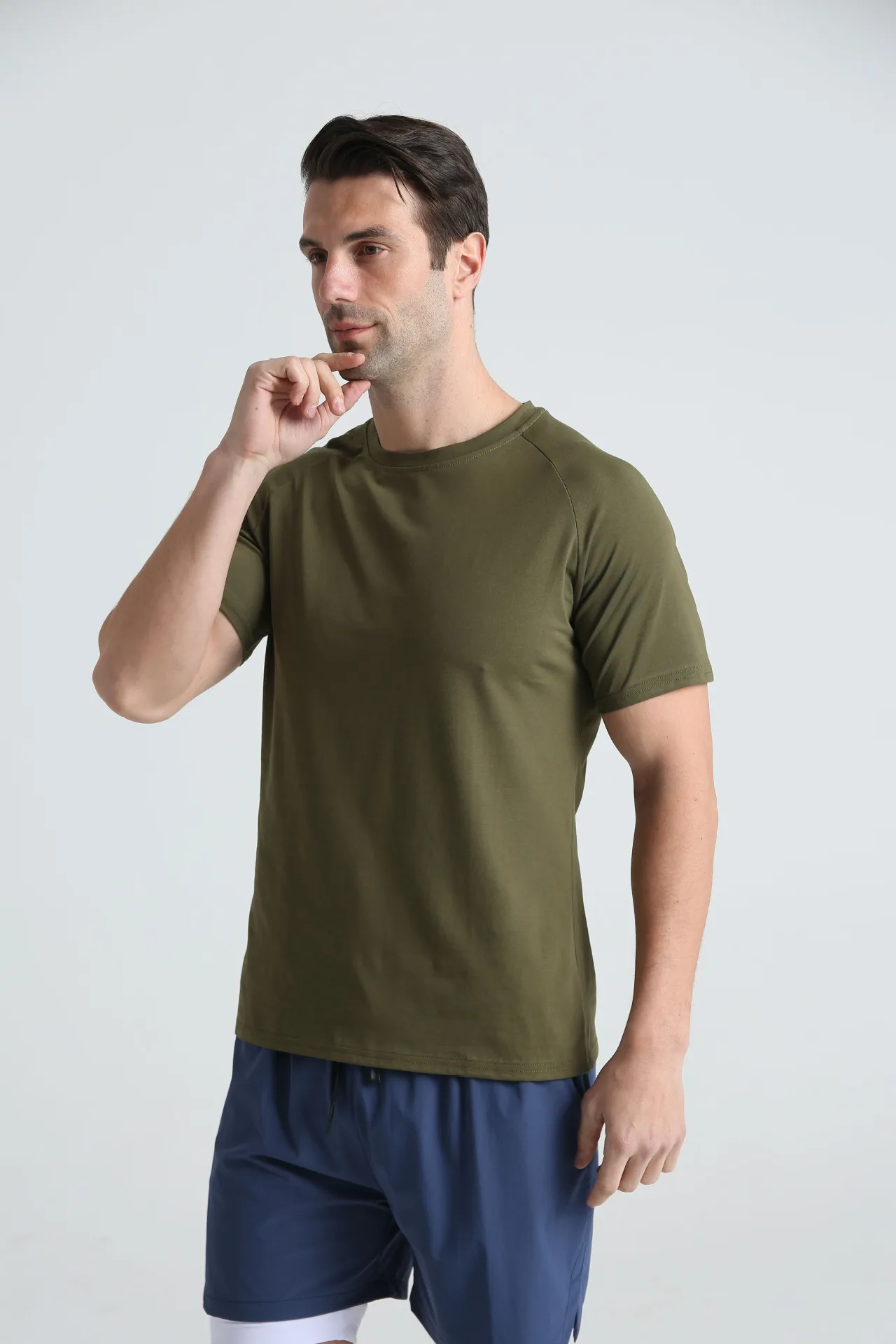 Wholesale Fitness Gym Men Bodybuilding Workout T-shirt White T Shirt For Men high quality cotton Athletic Sports T Shirts