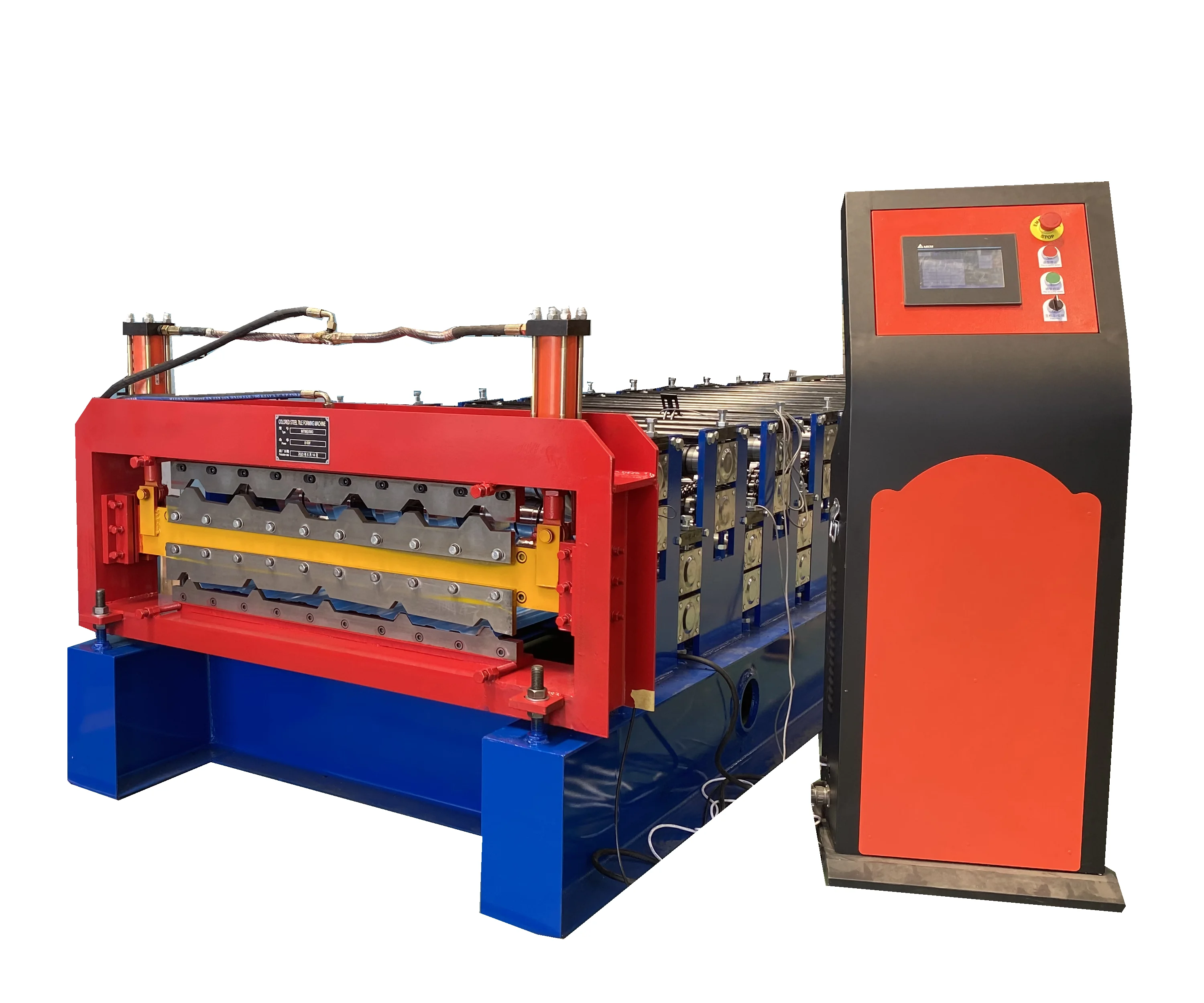 Double Layer Galvanized Tile Corrugated Aluminium Metal Roof Sheet Making Roll forming Machine