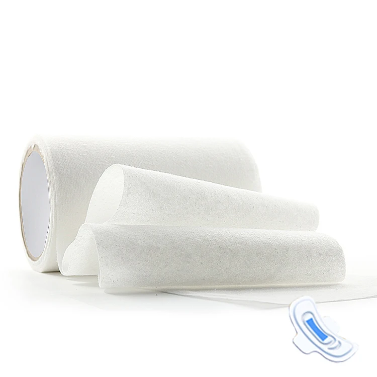 SUNREE Hygiene Raw Materials Roll Air-Laid Paper Panty Liner SAP Paper Airlaid Napkin Using For Sanitary Napkin Manufacturing