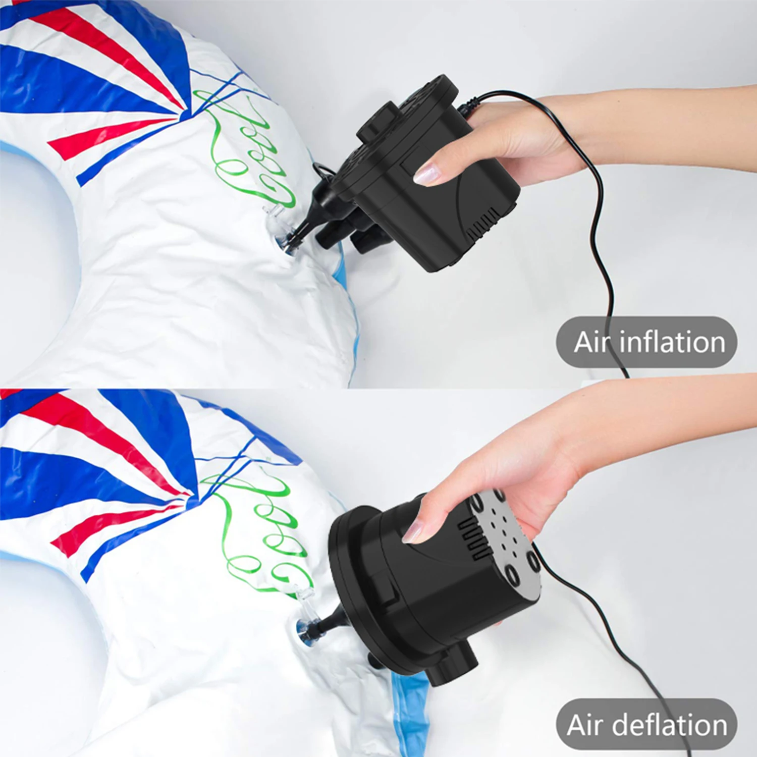 High quality 5200mA portable air compressor pump inflatable boat rechargeable air pump