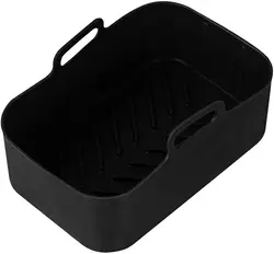 Rectangle Reusable  Air  Fryer Pot Food Safe Air Fryer Silicone Basket Liner Silicone Baking Pan