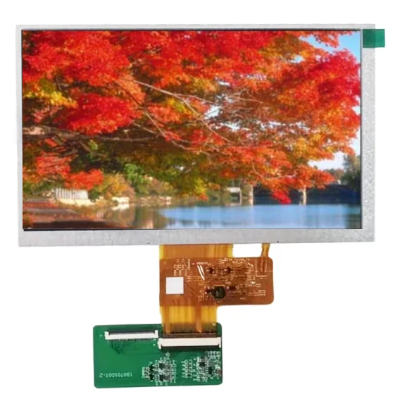7 inch display lcd panel 800*480 touch screen with 500nits 40pins