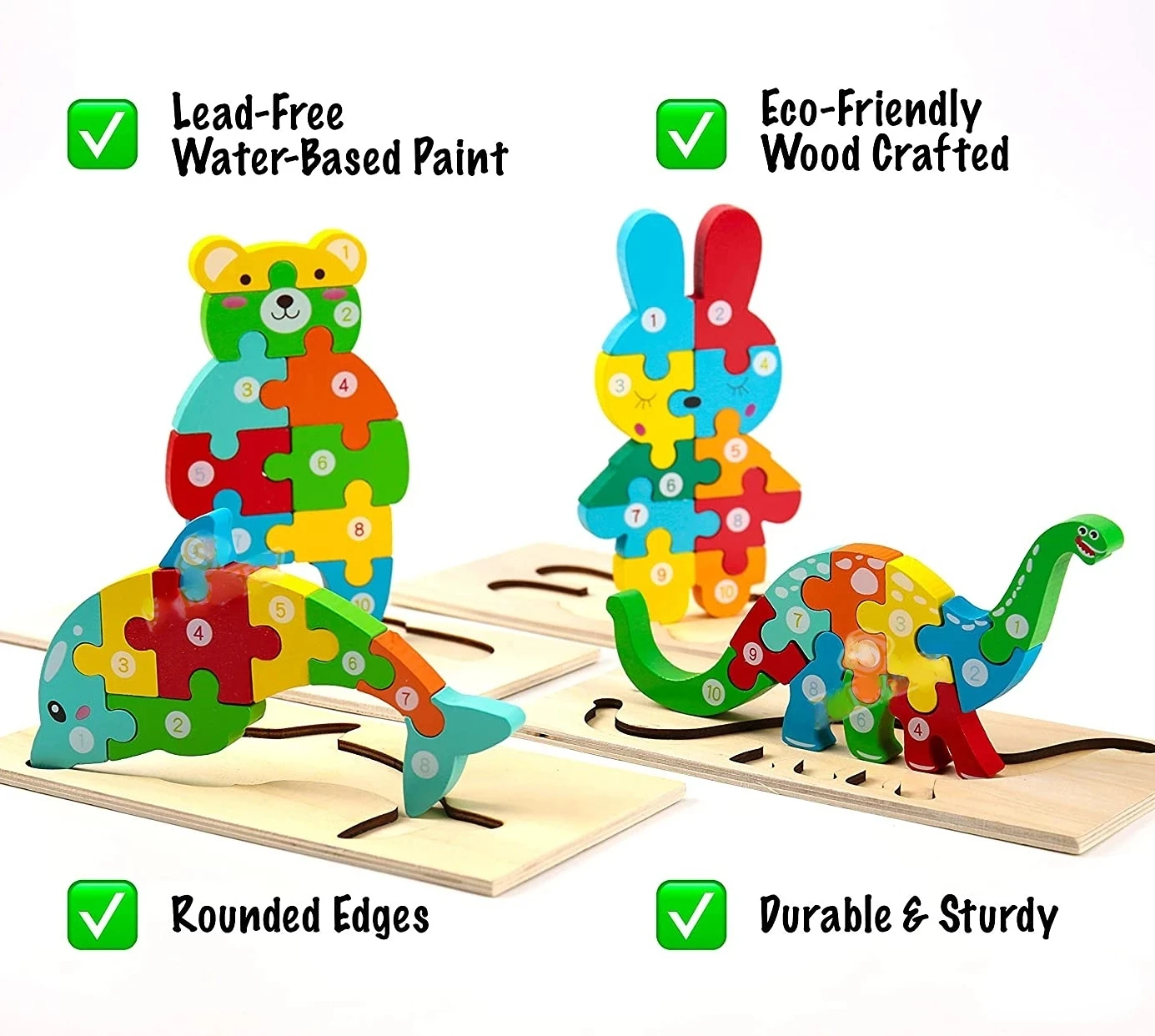 Hot Selling Montessori Dinosaur 3D Wooden Egg Puzzle Toys for Toddlers Dinosaur Egg Jigsaw Puzzle